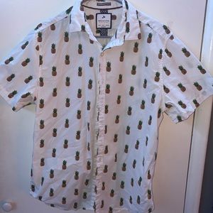 Pineapple button up shirt